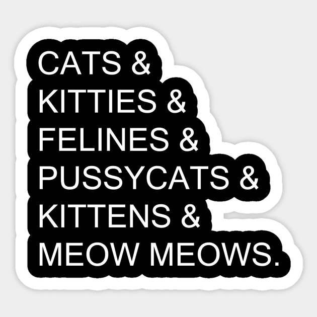 Cats and Kitties Sticker by ckrickett